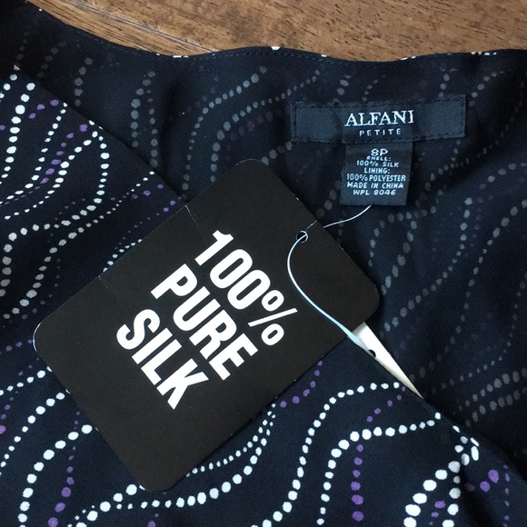 Silk tank NWT 8 petite Alfani - Picture 6 of 6